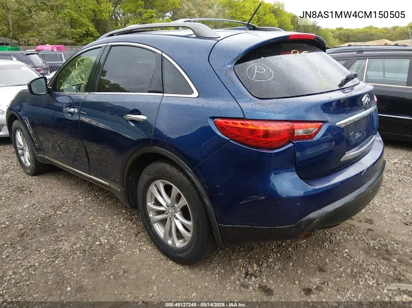 2012 Infiniti Fx35 Limited Edition VIN: JN8AS1MW4CM150505 Lot: 45127249