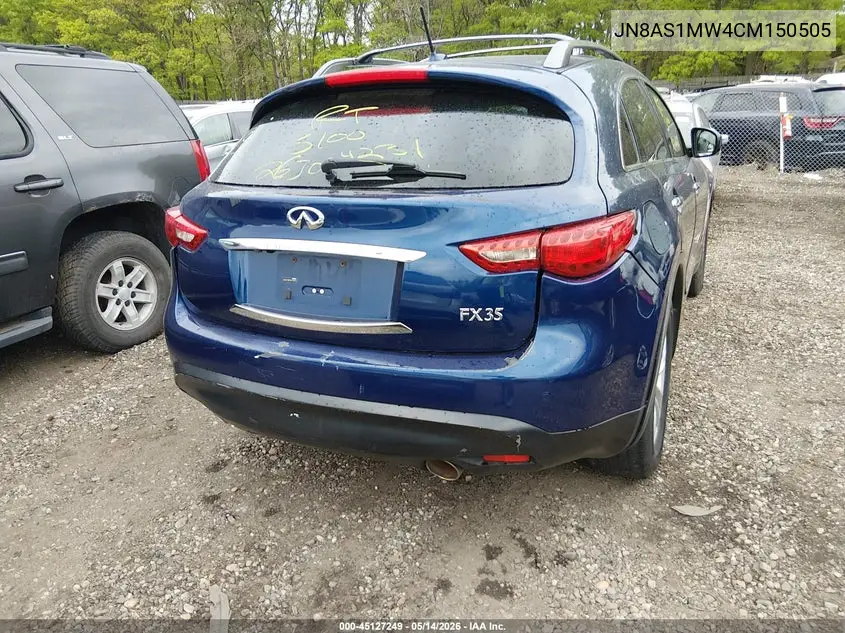 2012 Infiniti Fx35 Limited Edition VIN: JN8AS1MW4CM150505 Lot: 45127249