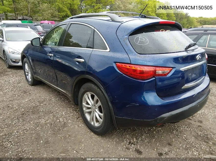 2012 Infiniti Fx35 Limited Edition VIN: JN8AS1MW4CM150505 Lot: 45127249