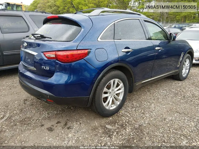 2012 Infiniti Fx35 Limited Edition VIN: JN8AS1MW4CM150505 Lot: 45127249