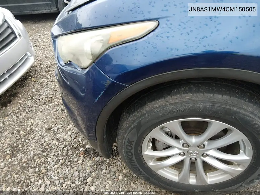2012 Infiniti Fx35 Limited Edition VIN: JN8AS1MW4CM150505 Lot: 45127249