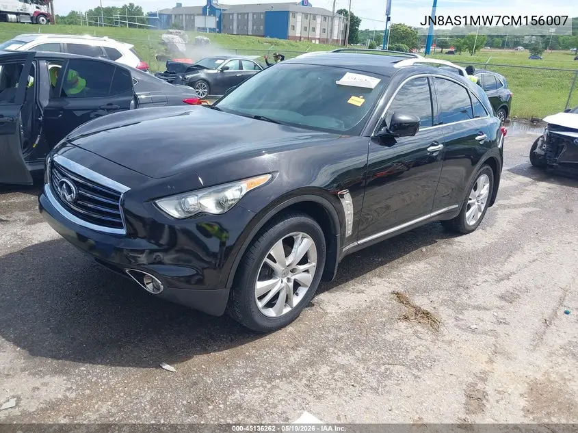 2012 Infiniti Fx35 VIN: JN8AS1MW7CM156007 Lot: 45136262