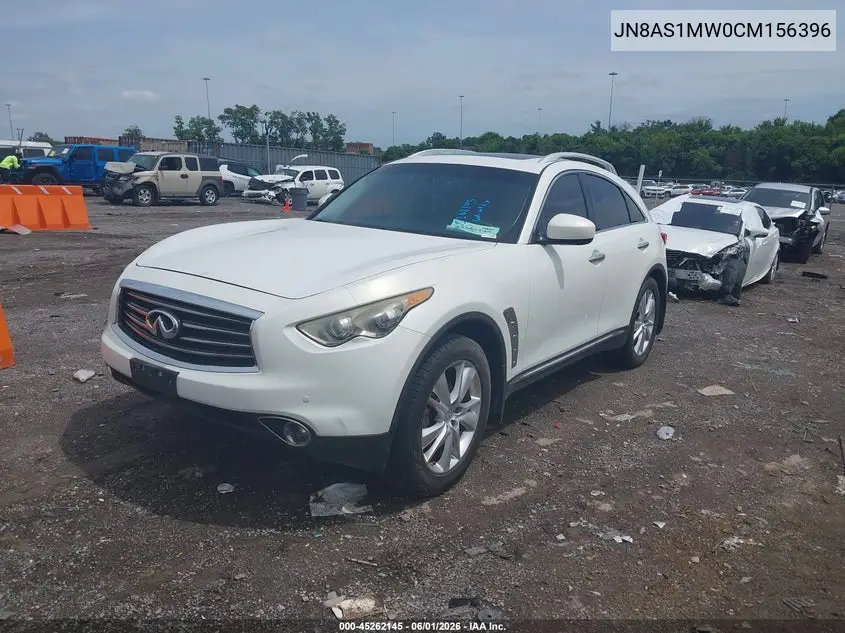 2012 Infiniti Fx35 VIN: JN8AS1MW0CM156396 Lot: 45262145
