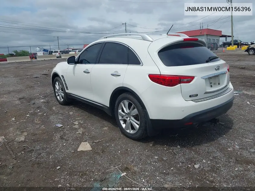 2012 Infiniti Fx35 VIN: JN8AS1MW0CM156396 Lot: 45262145