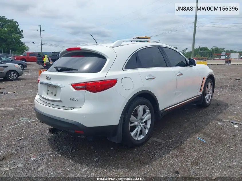 2012 Infiniti Fx35 VIN: JN8AS1MW0CM156396 Lot: 45262145