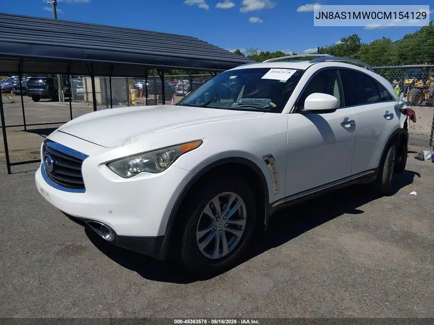 2012 Infiniti Fx35 VIN: JN8AS1MW0CM154129 Lot: 45363578