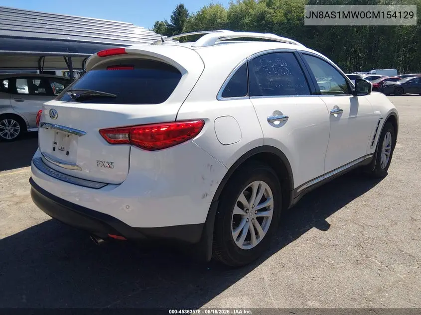 2012 Infiniti Fx35 VIN: JN8AS1MW0CM154129 Lot: 45363578