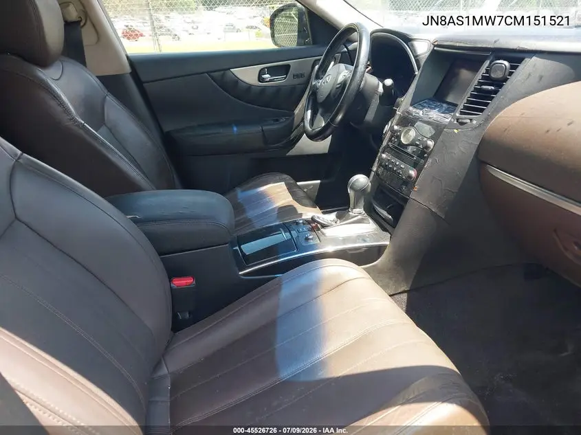 2012 Infiniti Fx35 VIN: JN8AS1MW7CM151521 Lot: 45526726