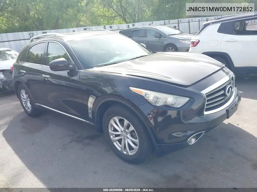 2013 Infiniti Fx37 VIN: JN8CS1MW0DM172852 Lot: 45299096