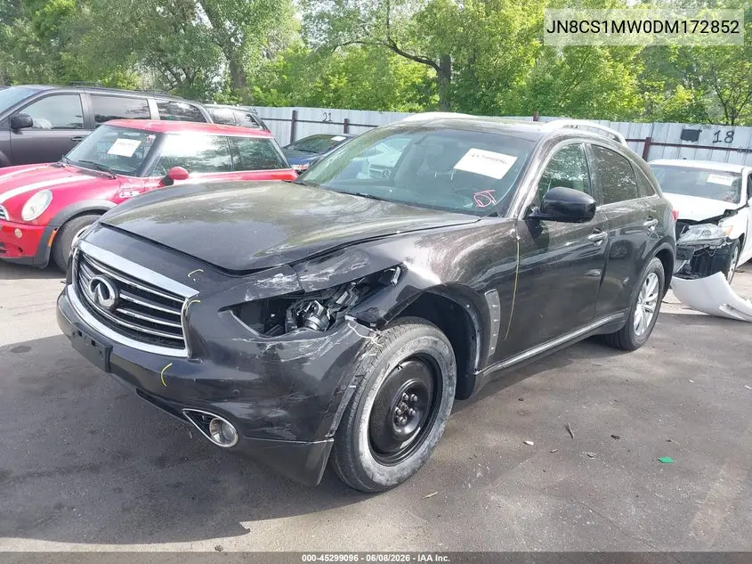 2013 Infiniti Fx37 VIN: JN8CS1MW0DM172852 Lot: 45299096