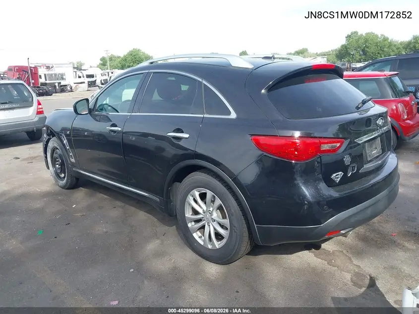 2013 Infiniti Fx37 VIN: JN8CS1MW0DM172852 Lot: 45299096
