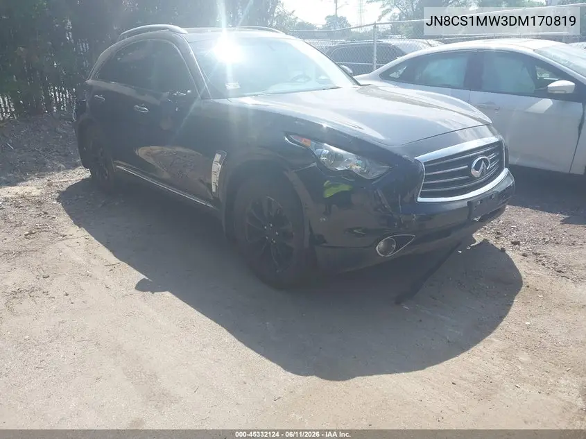 2013 Infiniti Fx37 VIN: JN8CS1MW3DM170819 Lot: 45332124