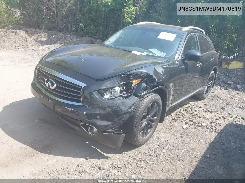 2013 Infiniti Fx37 VIN: JN8CS1MW3DM170819 Lot: 45332124