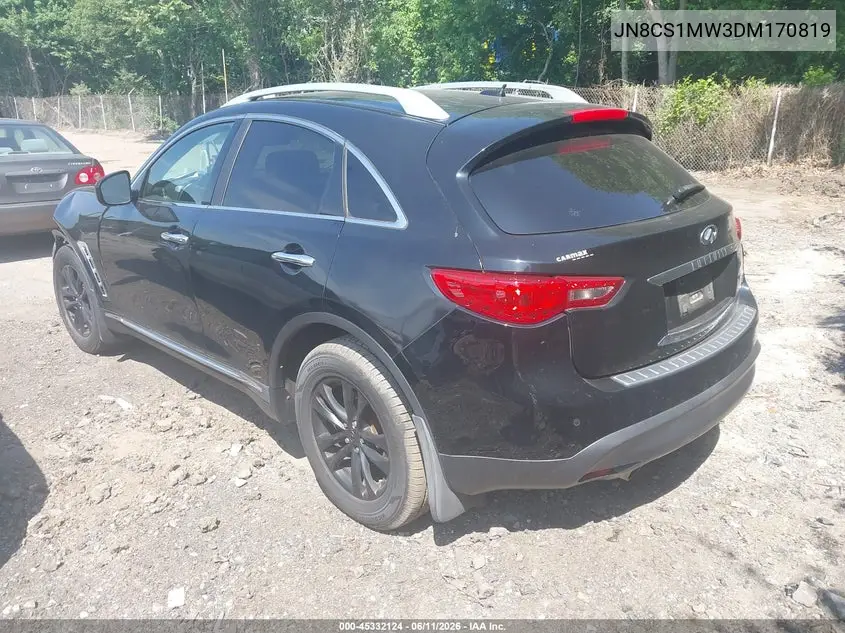 2013 Infiniti Fx37 VIN: JN8CS1MW3DM170819 Lot: 45332124