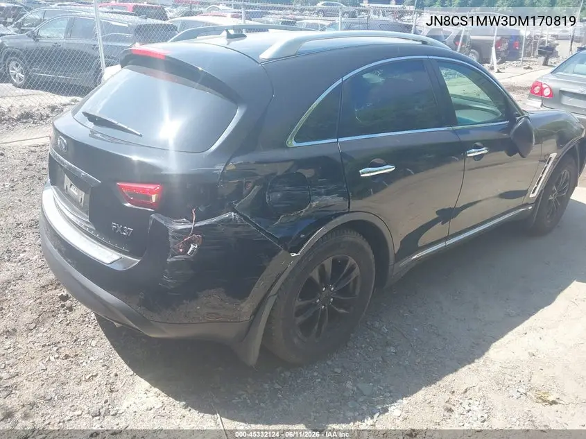 2013 Infiniti Fx37 VIN: JN8CS1MW3DM170819 Lot: 45332124