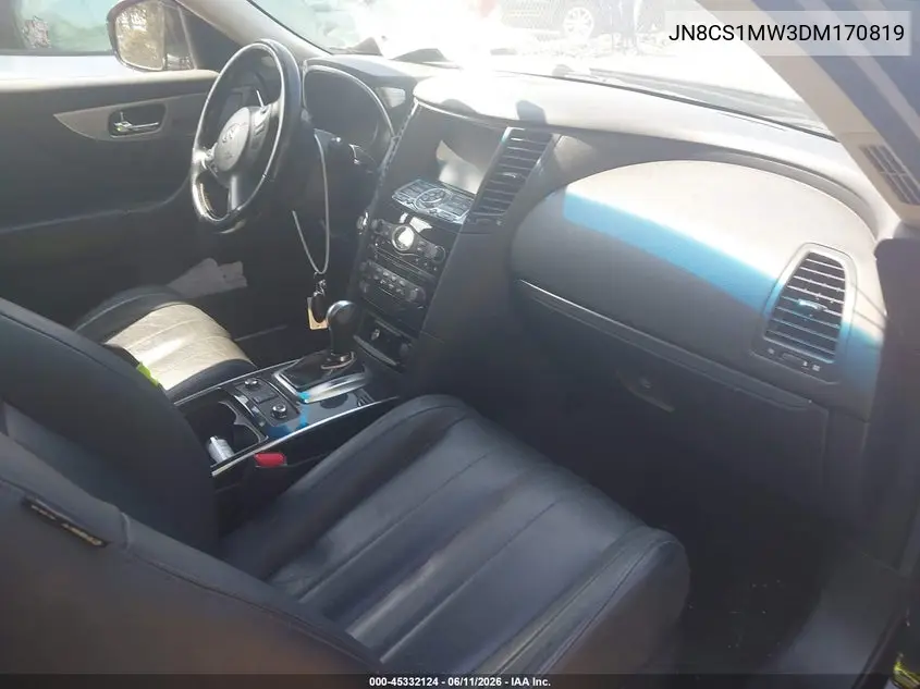 2013 Infiniti Fx37 VIN: JN8CS1MW3DM170819 Lot: 45332124