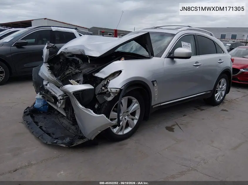 2013 Infiniti Fx37 VIN: JN8CS1MWXDM171305 Lot: 45352252