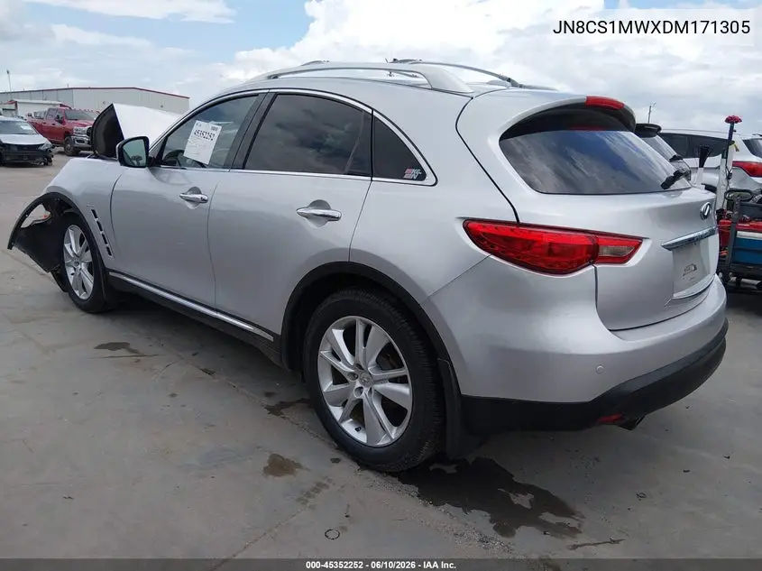 2013 Infiniti Fx37 VIN: JN8CS1MWXDM171305 Lot: 45352252