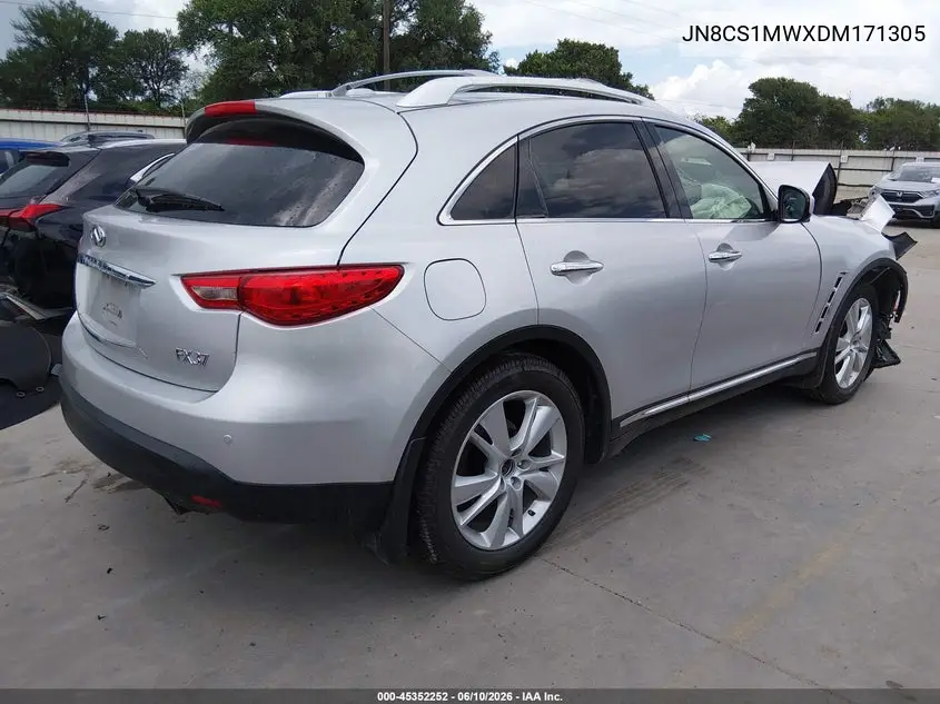 2013 Infiniti Fx37 VIN: JN8CS1MWXDM171305 Lot: 45352252