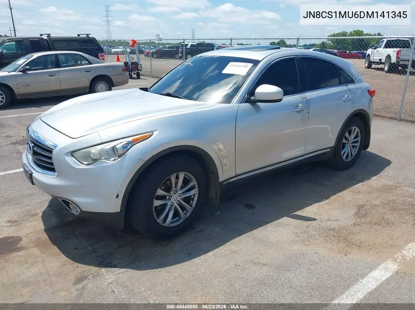 2013 Infiniti Fx37 VIN: JN8CS1MU6DM141345 Lot: 45445590