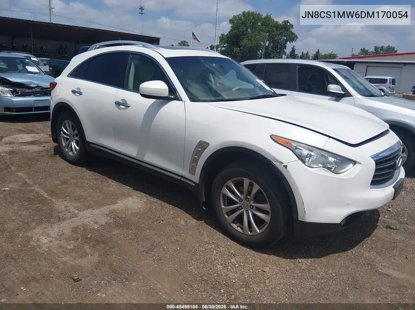 2013 Infiniti Fx37 VIN: JN8CS1MW6DM170054 Lot: 45498184