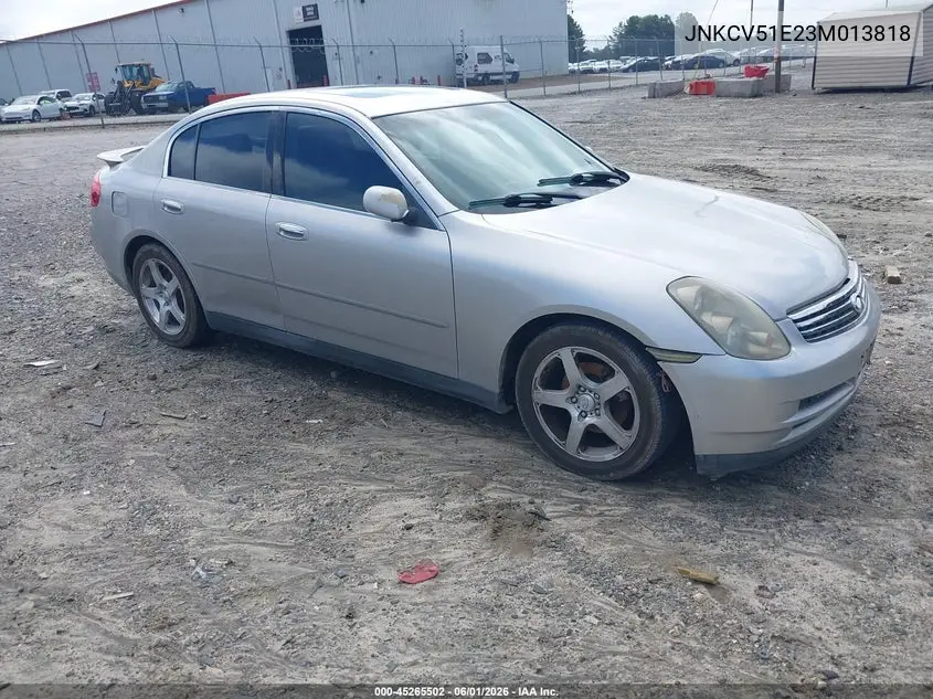 2003 Infiniti G35 Luxury Leather VIN: JNKCV51E23M013818 Lot: 45265502