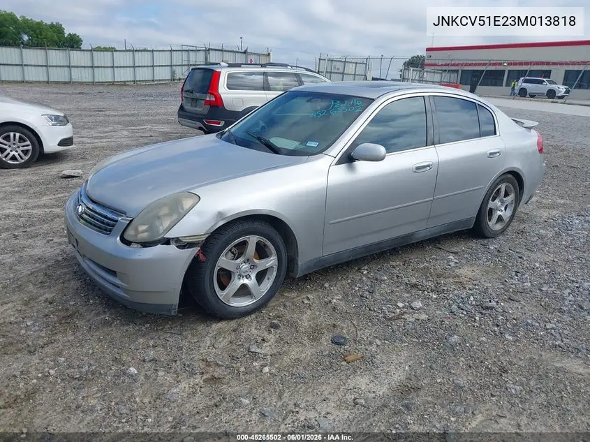 2003 Infiniti G35 Luxury Leather VIN: JNKCV51E23M013818 Lot: 45265502