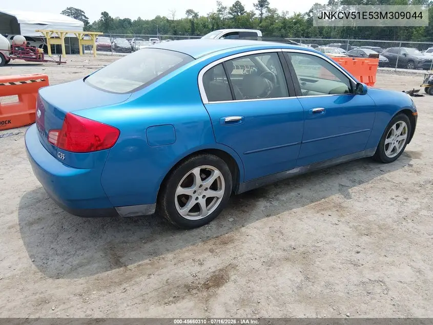 2003 Infiniti G35 Luxury Leather VIN: JNKCV51E53M309044 Lot: 45660310