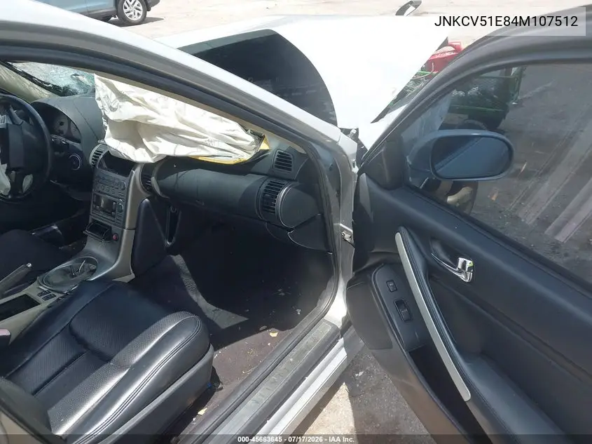 2004 Infiniti G35 VIN: JNKCV51E84M107512 Lot: 45663645