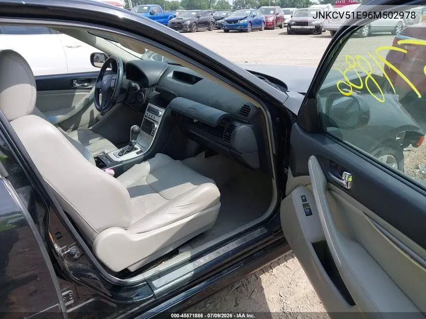 2006 Infiniti G35 VIN: JNKCV51E96M502978 Lot: 45571886