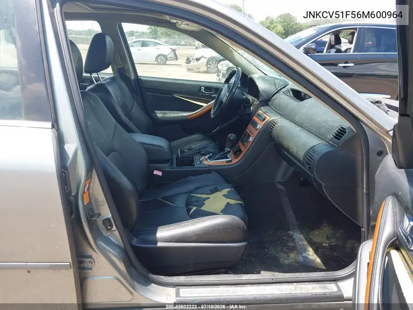 2006 Infiniti G35X VIN: JNKCV51F56M600964 Lot: 45602222