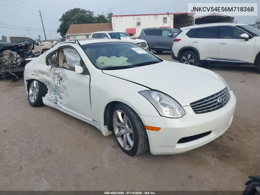 2006 Infiniti G35 VIN: JNKCV54E56M718368 Lot: 45623408