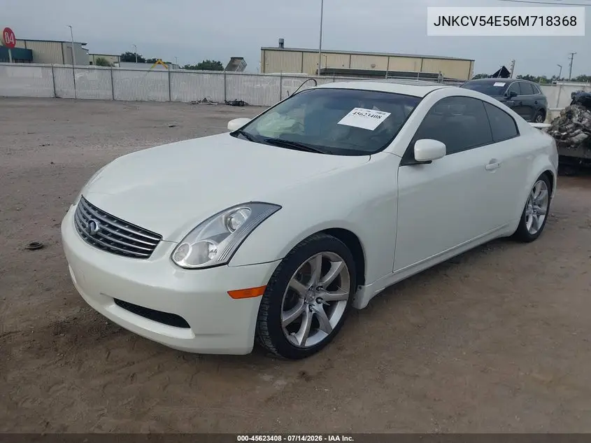 2006 Infiniti G35 VIN: JNKCV54E56M718368 Lot: 45623408
