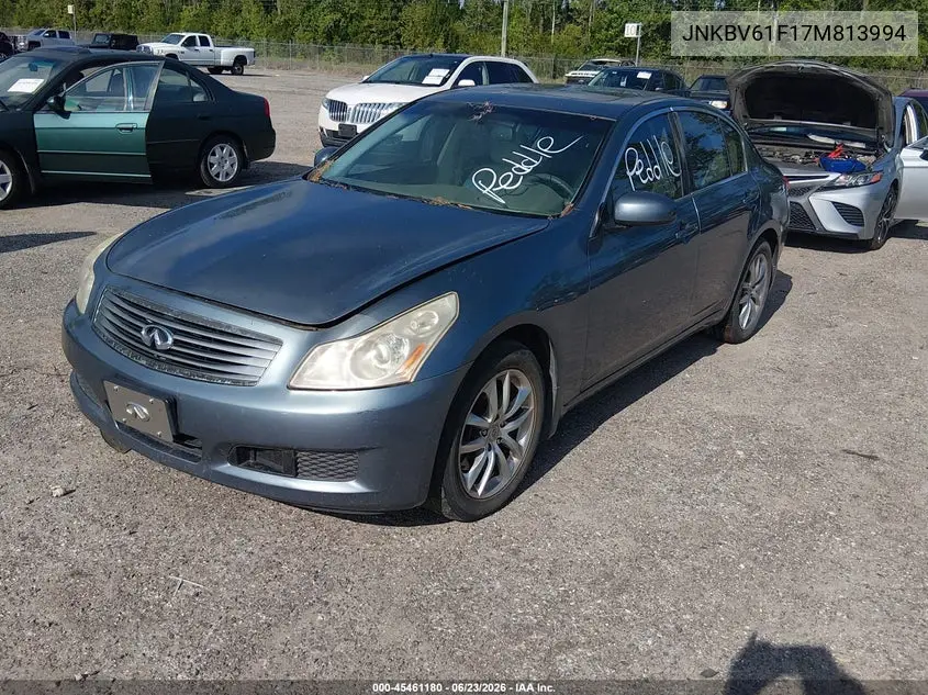 2007 Infiniti G35X VIN: JNKBV61F17M813994 Lot: 45461180