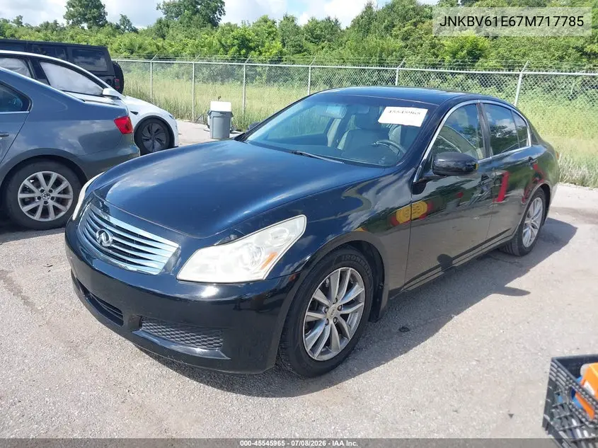 2007 Infiniti G35 Journey VIN: JNKBV61E67M717785 Lot: 45545965