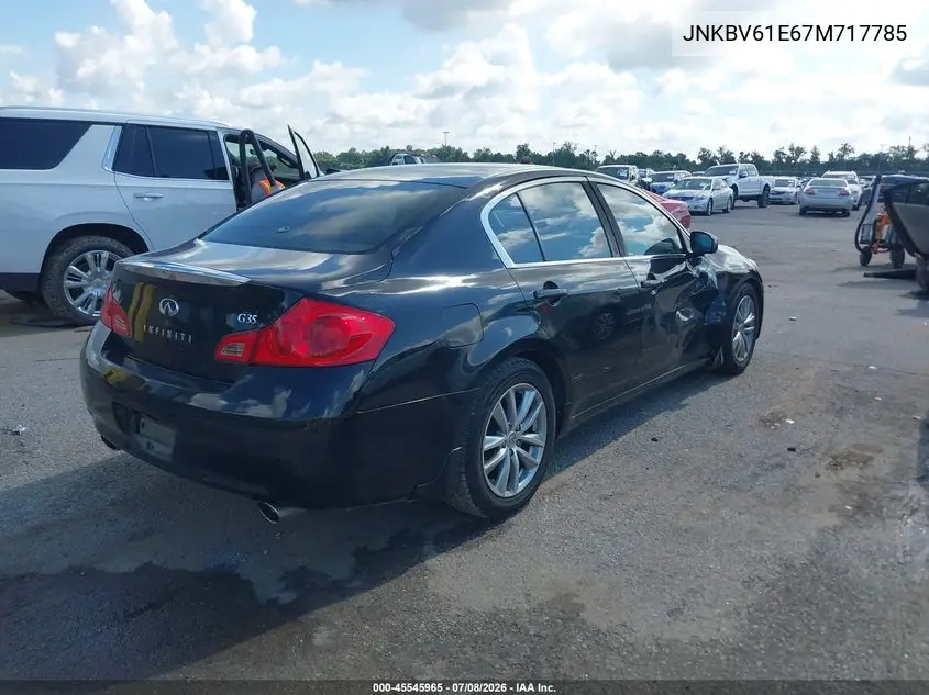 2007 Infiniti G35 Journey VIN: JNKBV61E67M717785 Lot: 45545965