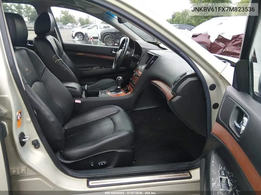 2007 Infiniti G35X VIN: JNKBV61FX7M823536 Lot: 45558263