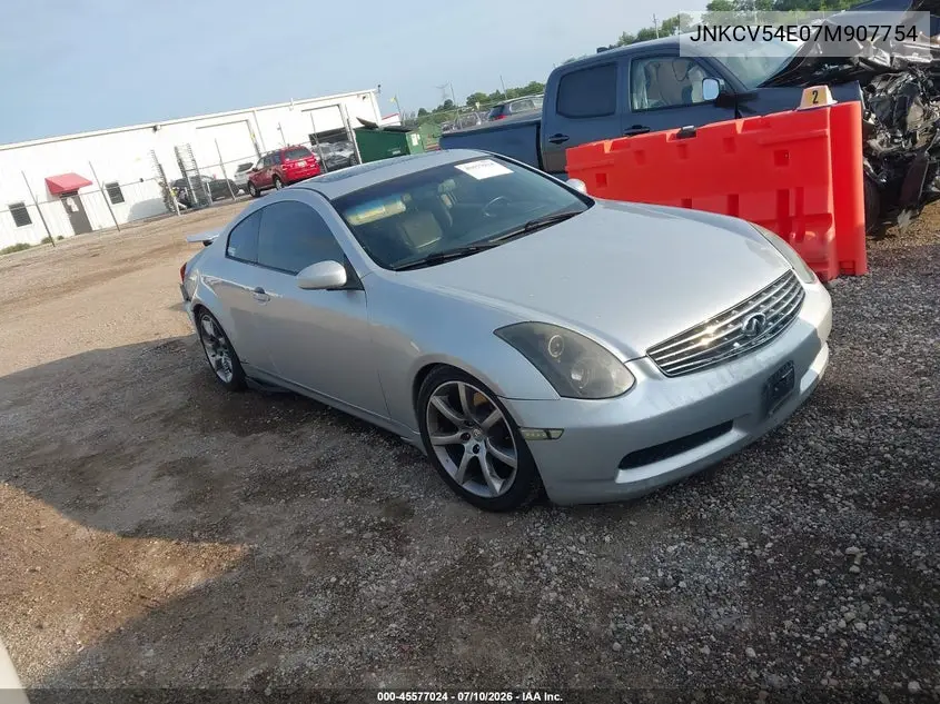 2007 Infiniti G35 VIN: JNKCV54E07M907754 Lot: 45577024