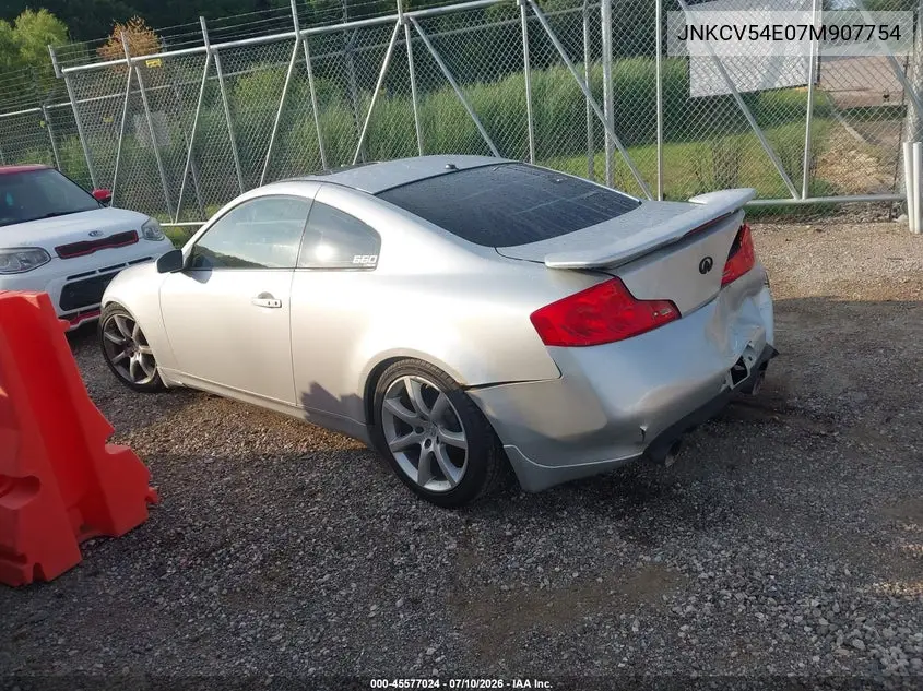 2007 Infiniti G35 VIN: JNKCV54E07M907754 Lot: 45577024