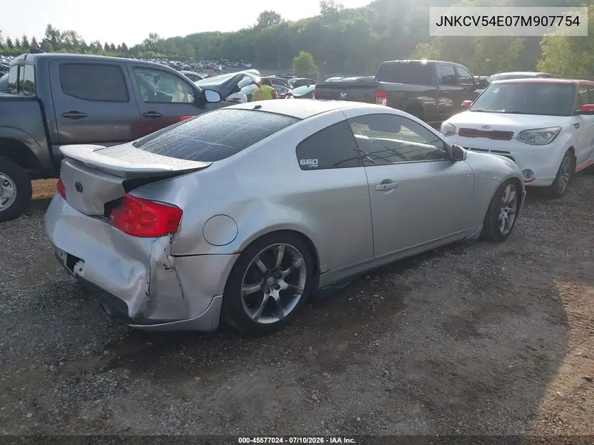 2007 Infiniti G35 VIN: JNKCV54E07M907754 Lot: 45577024