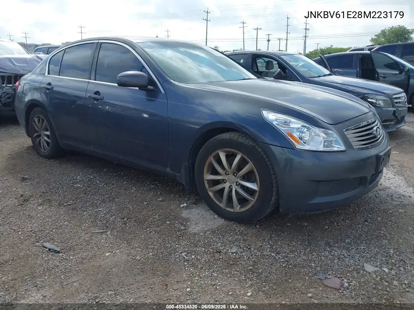 2008 Infiniti G35 Journey VIN: JNKBV61E28M223179 Lot: 45334520