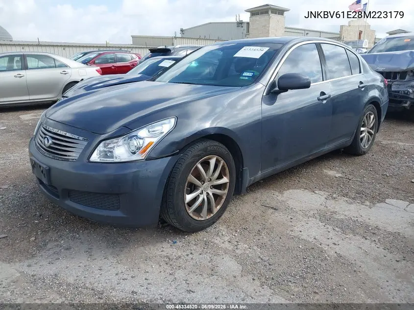 2008 Infiniti G35 Journey VIN: JNKBV61E28M223179 Lot: 45334520