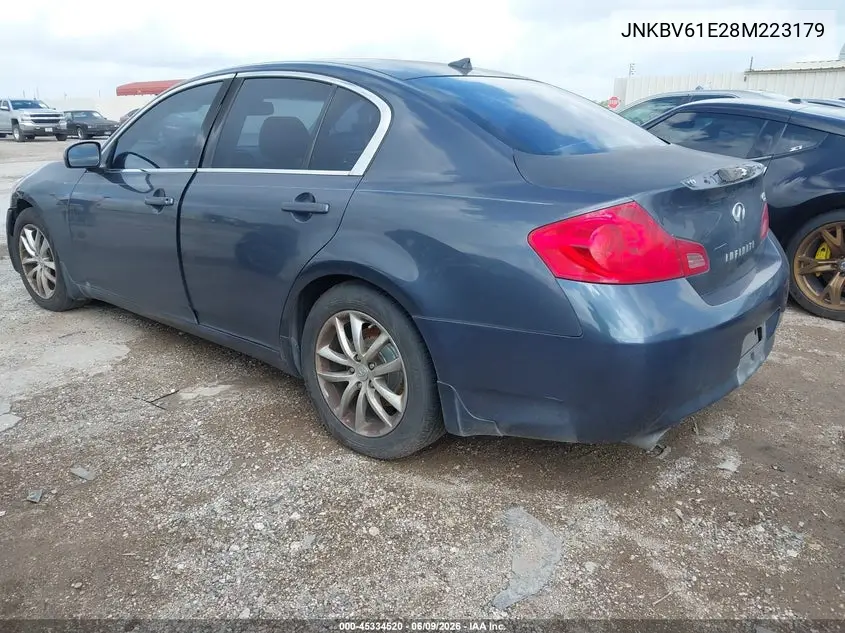 2008 Infiniti G35 Journey VIN: JNKBV61E28M223179 Lot: 45334520