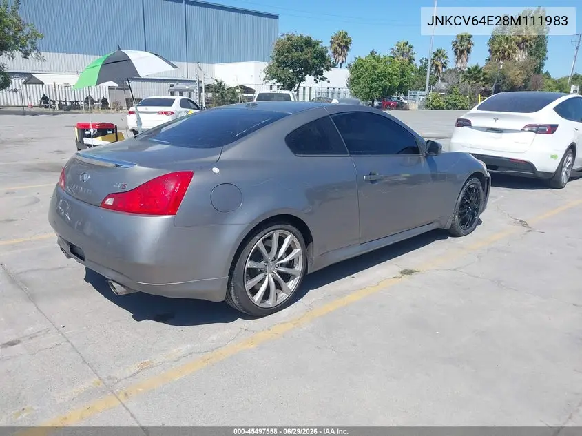 JNKCV64E28M111983 2008 Infiniti G37 Journey