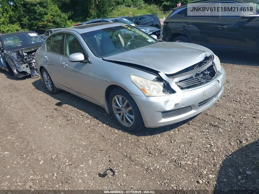 2008 Infiniti G35 Journey VIN: JNKBV61E18M214618 Lot: 45565822