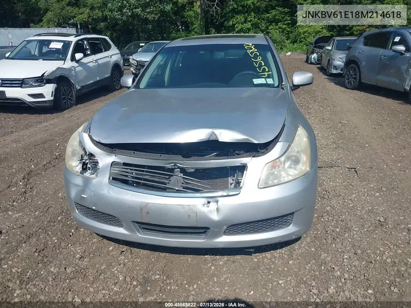 2008 Infiniti G35 Journey VIN: JNKBV61E18M214618 Lot: 45565822