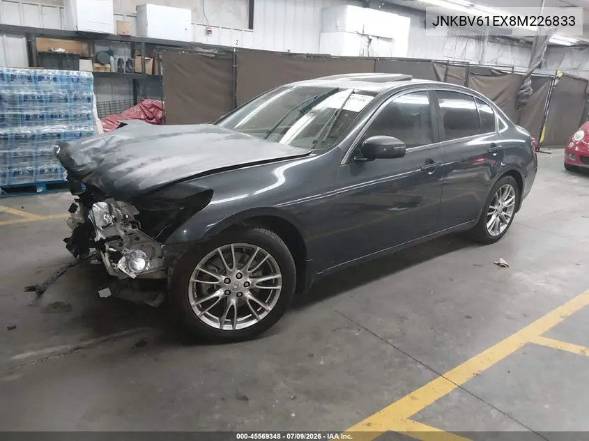 2008 Infiniti G35 Journey VIN: JNKBV61EX8M226833 Lot: 45569348