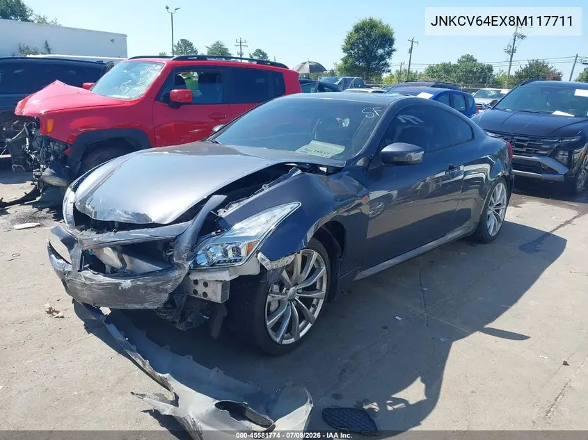 2008 Infiniti G37 Sport VIN: JNKCV64EX8M117711 Lot: 45581774