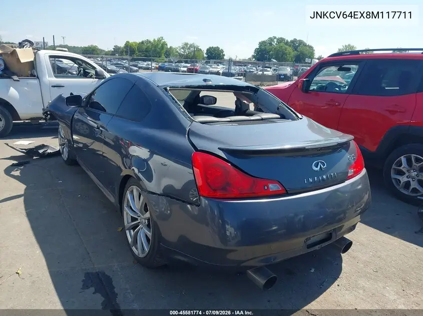 2008 Infiniti G37 Sport VIN: JNKCV64EX8M117711 Lot: 45581774