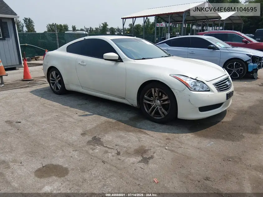 2008 Infiniti G37 Journey VIN: JNKCV64E68M104695 Lot: 45588801